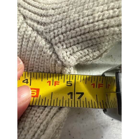 Free People Saffron Open Back Ivory Sweater XS Puff Sleeves Boho Knit E7 - Picture 7 of 8